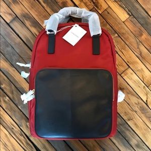 BNWT Lo & Sons Rowledge Backpack (red)